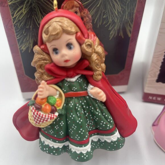 2 Hallmark Madame Alexander Ornaments Cinderella Little Red Riding Hood - Picture 3 of 8